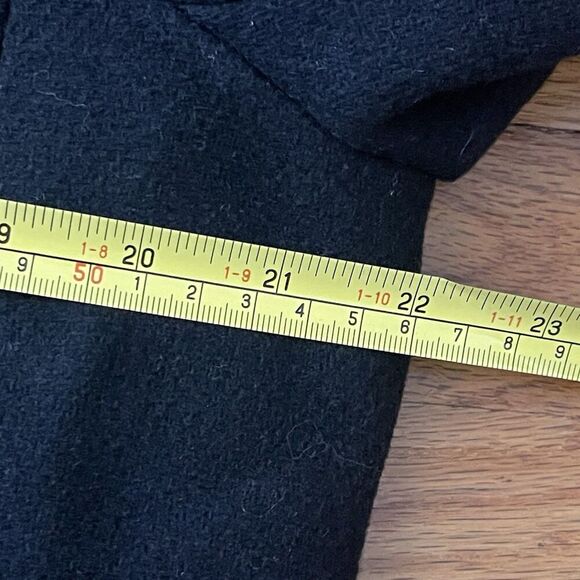 J.CREW Toscana Coat Italian Stadium Cloth Wool Blend 6 Black NEW Jacket CE180 - Picture 10 of 14